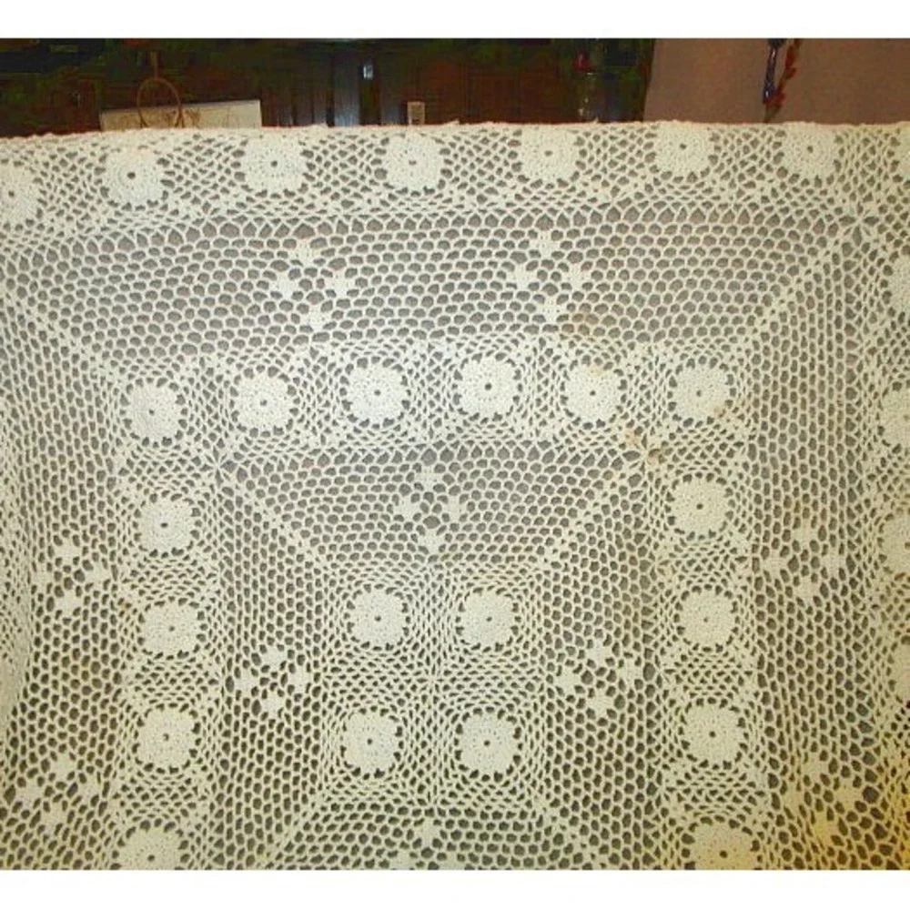 Handmade Crochet Lace Tablecloth 37